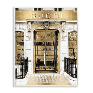 Stupell Industries Downtown Glam Designer Fashion Accessories Shop Architecture, 14" x 11" - 1 of 4