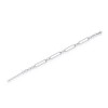 Bella Silver Sterling Silver, CZ Paperclip Bracelet - Gold Plated - Gold - 7+1 Inch - 2 of 3