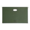 Smead Hanging Pockets with Full-Height Gusset, 1 Section, 3.5" Capacity, Legal Size, Standard Green, 10/Box - 2 of 4