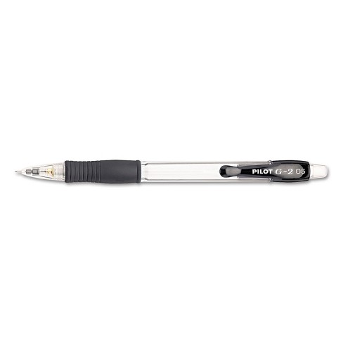 Pilot G-2 Mechanical Pencil 0.5mm Clear W/black Accents Dozen 51014 : Target