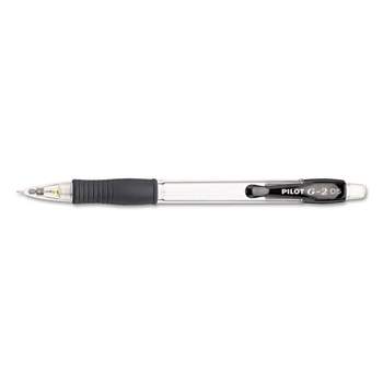 Pilot G-2 Mechanical Pencil 0.5mm Clear w/Black Accents Dozen 51014