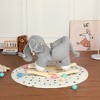 Whisen Toddler Rocking Horse for 1-3 Years Old, Soft Plush Fabric, Safety Belt & Footrests, Steel Frame Support - 2 of 4
