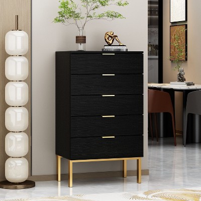 Famapy Chest of Drawers 5 Drawer Dresser Drawer Organizer 5-Drawer