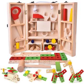 Fun Little Toys Wooden Tools Set, 43 pcs