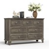 Dresser for Bedroom, 7 Drawer Dresser, Wooden Chest of Drawers with Deep Drawers, 47" Long Dressers TV Stand, Modern Dressers Organizer - 4 of 4