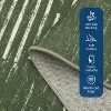 Washable Diamond Stripes Rug, Non-Slip Soft Carpet for Living Room, Bedroom, Nursery, Office - 4 of 4
