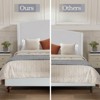 NicBex Minimalist Queen/King Size Wingback Upholstered Platform Bed Frame with 54" Tall Headboard,No Box Spring Needed,Easy Assembly,Ivory/Cream - 3 of 4