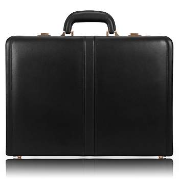 McKlein Harper Leather 4.  Expandable Attache Briefcase - Black