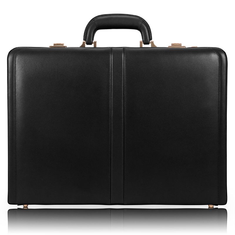 McKlein Harper Leather Expandable Attache Briefcase, 1 of 9