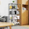 SEVOBAL Utility Storage Shelves Heavy Duty 5-Tier Utility Shelving Unit Steel Organizer Wire Rack for Home,Kitchen,Office, Black, 23.6"*13.7"*62.4" - 3 of 4