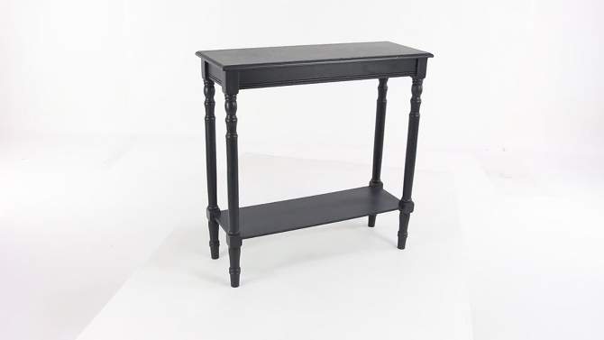 Traditional Wood Console Table Black - Olivia &#38; May, 2 of 19, play video