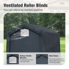 Captiva Designs Outdoor Portable Storage Shelter - Garage Tent with Roll-Up Zipper Doors & Vents for Motorcycles and Bikes (Gray) - 3 of 4