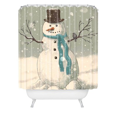 Snowman Shower Curtain - Deny Designs