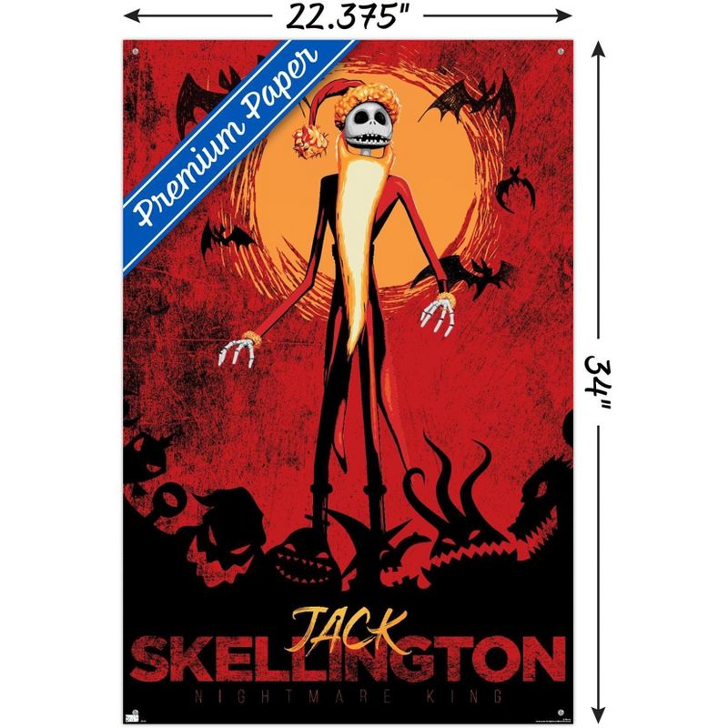 Trends International Disney Tim Burton's The Nightmare Before Christmas - Red Jack Unframed Wall Poster Prints, 3 of 7