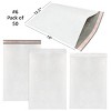 UOFFICE 50 Poly Bubble Mailer Bags 12.5x19" #6 Envelopes White Self-Seal - 2 of 4