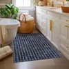 Machine Washable Modern Plaid Area Rug Soft Non Slip Rug Indoor Accent Decorative Printed Rug Low Pile Foldable Carpet for Living Room Bedroom - 4 of 4