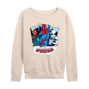 Women's - Marvel - Spider Suits Lightweight French Terry Slouchy - 1 of 4