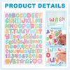 Unique Bargains Mailbox Poster Scrapbooking Decor Self-Adhesive Letter Number Stickers 1/2" 2240 Pcs - 3 of 4