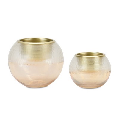 Melrose Ombre Glass Votive Holder (Set of 2)