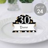 Big Dot of Happiness Adult 30th Birthday - Gold - Birthday Party Tent Buffet Card - Table Setting Name Place Cards - Set of 24 - 2 of 4