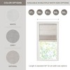 Dsvimoy Curtain Panel Linen Blend Cordless Roman Shade Light Filtering for Home Use, White, 10.24"*5.32"*7.48" - 3 of 4