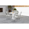 Folding Chair 4 Pack with Cushion, Portable Metal Stackable Chairs for Indoor Outdoor Events - 3 of 4