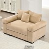 Christopher Knight Home Crane 54.3" Oversized Corduroy Single Sofa with Ottoman - 2 of 4