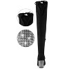 Allegra K Women's Chunky Heels Rhinestone Over the Knee High Sock Boots - 3 of 4