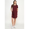 Hello Miz Casual Crew Neck Tee Shirt Maternity Dress with Pockets - 4 of 4