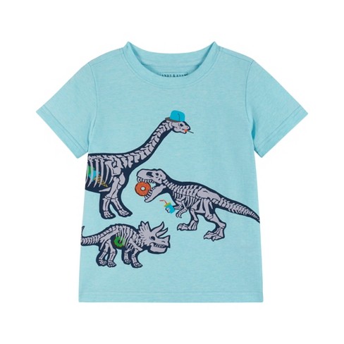 Andy & Evan Kids Blue Dino Graphic Tee : Target