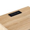 KTMBDW Rattan Nightstand, Boho Side Table with Drawer Open Shelf, Cane Accent Bedside End Table with Wood Legs for Bedroom and Small Spaces - 3 of 4