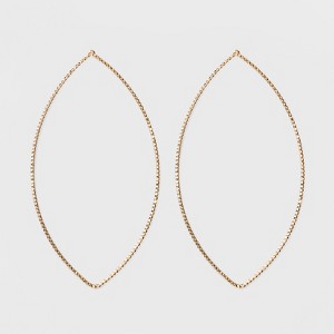 Oval Shaped Hoop Earrings - A New Day Gold, Women