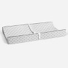 Bacati - Hearts Quilted Muslin Changing Pad Cover Gray - 4 of 4