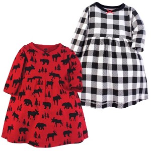 Luvable Friends Hudson Baby Long-Sleeve Dresses 2pk - 1 of 1