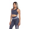 Women's Cut Out Back Mesh Sports Bra - White Mark - 2 of 4