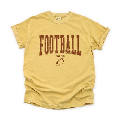 Simply Sage Market Women's Varsity Football Babe Short Sleeve Garment Dyed Tee