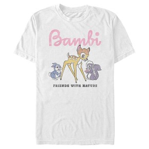 Men's Bambi Distressed Friends with Nature T-Shirt - 1 of 4