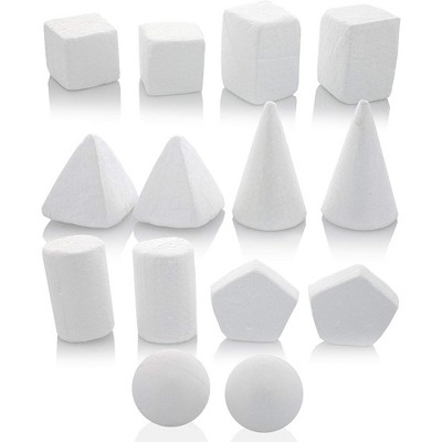 Bright Creations Mini Geometric Craft Foam Shapes (14 Count), 7 Designs