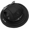 Pet Life Sea Spot Sun UV Protectant Adjustable Fashion Mesh Brimmed Dog Hat Cap, LG, Black - 2 of 4