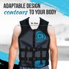 O'Brien Men's Neoprene Blend Recon Life Jacket with Split Back Shoulder Panel, Attachment Ring, Belt, and BioLite Inner, Extra Large, Blue - 3 of 4