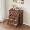4 Dresser for Bedroom, 34.8" Tall Drawer Dresser with Storage Freestanding, Wooden Closet Storage Chest - 4 of 4