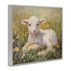 Stupell Industries Sunlight Lamb in Flowers Framed Giclee Art - 2 of 4