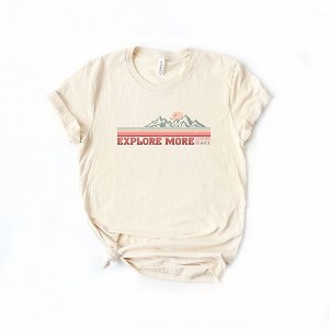 Simply Sage Market Women's Explore More Mountains Retro  Short Sleeve Graphic Tee - 1 of 2