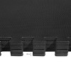 NicBex 26"L Interlocking Gym Floor Mats,Premium EVA Foam,0.5/0.75/1 Inch Thickness,6/12/18/24/36 Pieces,Home Gym and Gymnastics Floor Protection,Black - 2 of 4