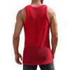 Men's Mesh Tank Top Fishnet Fitted Sleeveless Muscle Round Neck Top - 2 of 4