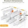 LunaLulinlk 2 Pack Soda Can Organzier Dispenser for Refrigerator Drink Organzer for Fridge - 2 Size Metal Rods for Strandard & Tall Can - 4 of 4