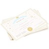 Juvale 32-Pack Tooth Fairy Paper Certificate Award for Kids, Ivory with Gold Foil 4 x 6 in - 4 of 4