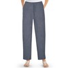 Collections Etc Elastic Waistband with Side Pockets Cotton Knit Pants - 2 of 4