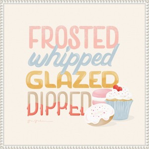 Amanti Art 22"x22" Bake Shop V by Gia Graham Framed Canvas Wall Art - 1 of 4