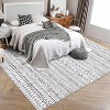 Rug Machine Washable,  Rug Non Slip Small Bedroom, Rug Low Pile Throw Rug, for Dining Room Living Room, Geometric Area Rug Entryway Rug - 3 of 4